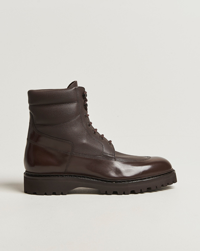 Heren | John Lobb | John Lobb Peak Lined Boots Dark Brown