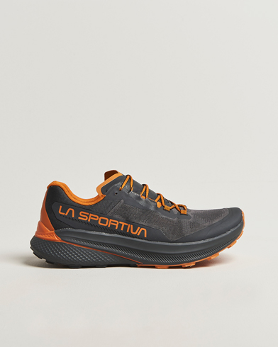 Heren | La Sportiva | La Sportiva Prodigio Trail Run Sneakers Carbon/Marmalade