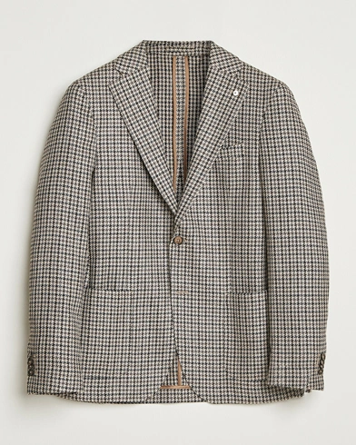 Heren | L.B.M. 1911 | L.B.M. 1911 Jack Houndstooth Wool Blazer Brown