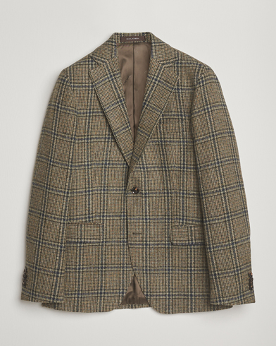 Heren | Oscar Jacobson | Oscar Jacobson Fogerty Moon Tweed Blazer Green