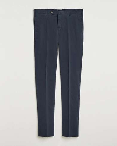 Heren | PT01 | PT01 Slim Fit Cotton/Stretch Trousers Navy