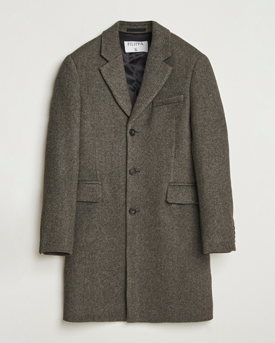 Heren | Filippa K | Filippa K William Wool Textured Coat Driftwood