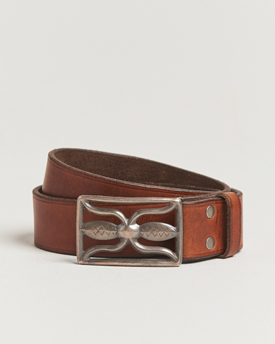 Heren | RRL | RRL Hawkins Belt Vintage Brown