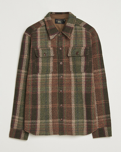RRL Matlock Cashmere Shirt Jacket Olive – Bruin