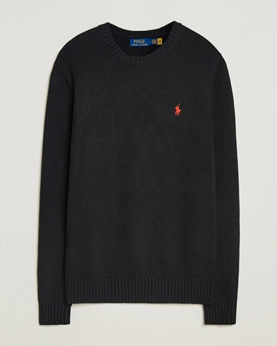 Heren | Polo Ralph Lauren | Polo Ralph Lauren Cotton Crew Neck Sweater Polo Black