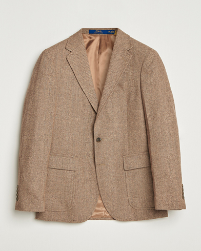 Heren | Polo Ralph Lauren | Polo Ralph Lauren Single Breasted Herringbone Sportcoat Brown/Tan