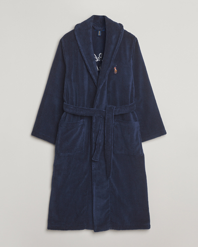 Heren | Polo Ralph Lauren | Polo Ralph Lauren Cotton Terry Logo Robe Cruise Navy