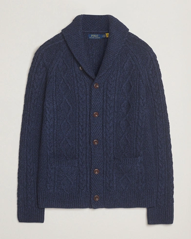 Heren | Polo Ralph Lauren | Polo Ralph Lauren Cotton Shawl Cardigan Navy Heather