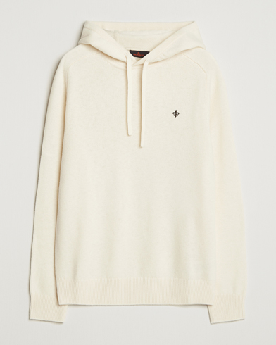Heren | Morris | Morris Hertford Lambswool Hoodie Off White