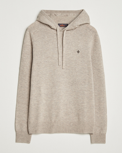 Heren | Morris | Morris Hertford Lambswool Hoodie Khaki