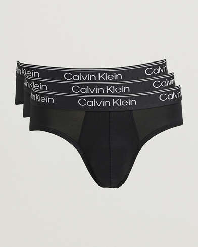 Heren | Calvin Klein | Calvin Klein 3-Pack Micro Stretch Hip Brief Black