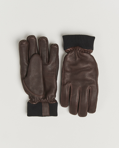 Heren | Hestra | Hestra Tore Deerskin Primaloft Lined Glove Chocolate