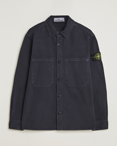 Heren | Stone Island | Stone Island Organic Panama Cotton Overshirt Ink