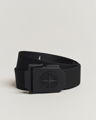 Heren | Stone Island | Stone Island Textile Belt Black