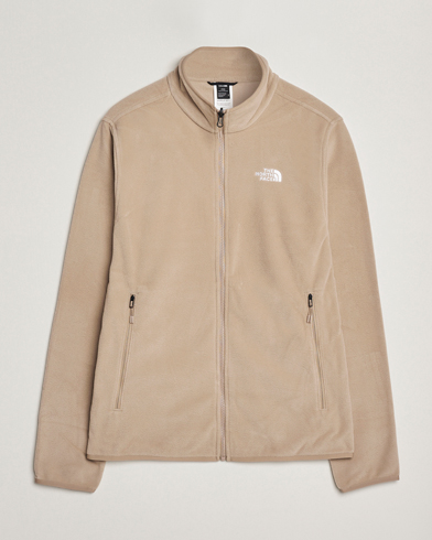 Heren | The North Face | The North Face Glacier Fleece Full Zip Beige
