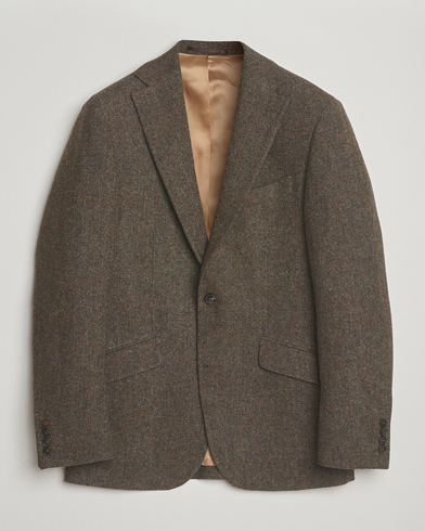 Heren | Walker Slater | Walker Slater Edward Shetland Wool Donegal Blazer Dark Green