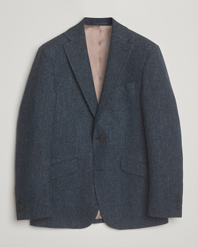 Heren | Walker Slater | Walker Slater Edward Shetland Wool Donegal Blazer Navy