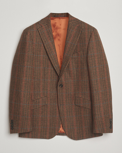 Heren | Walker Slater | Walker Slater Edward Lambswool Dogtooth Blazer Brown