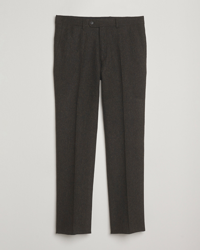 Heren | Walker Slater | Walker Slater Edward Shetland Wool Donegal Trousers Dark Brown