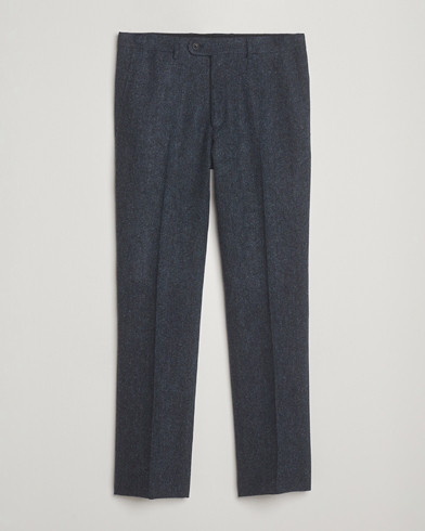 Heren | Walker Slater | Walker Slater Edward Shetland Wool Donegal Trousers Navy