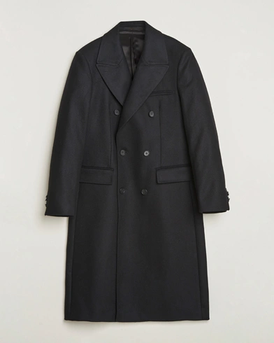 Heren | Tiger of Sweden | Tiger of Sweden Hennri Double Breasted Coat Black