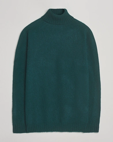Heren | Harley Of Scotland | Harley Of Scotland Brushed Supersoft Lambswool Rollneck Tartan
