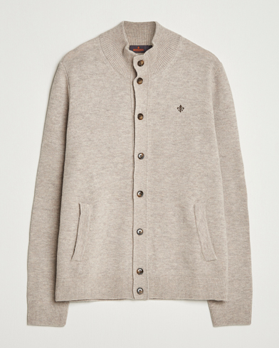 Heren | Morris | Morris Hertford Button Cardigan Khaki