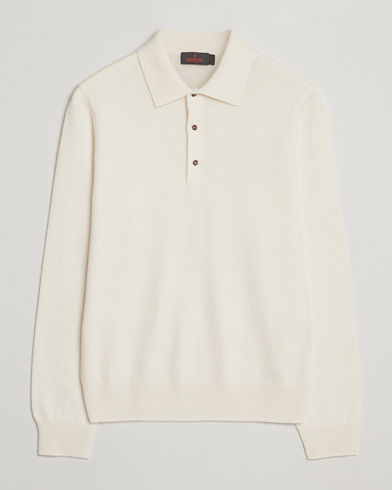 Heren | Morris | Morris Cashmere Polo Neck Off White