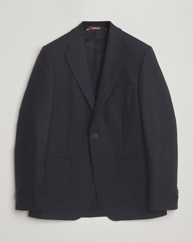 Heren | Morris | Morris Flannel Wool Blazer Navy