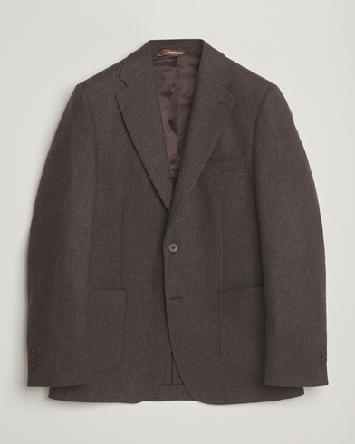 Heren | Morris | Morris Flannel Wool Blazer Brown