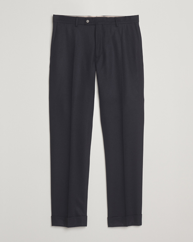 Heren | Morris | Morris Jack Flannel Trousers Navy