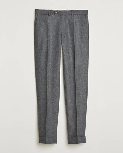 Heren | Morris | Morris Jack Flannel Trousers Grey