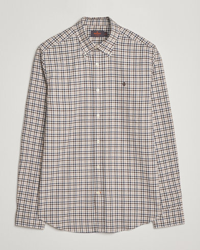Heren | Morris | Morris Watts Flannel Check Shirt Brown