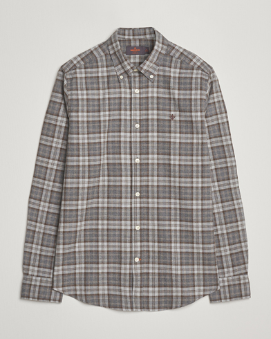 Heren | Morris | Morris Watts Flannel Check Shirt Grey