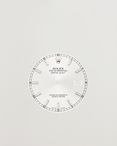 Heren | Rolex Pre-Owned | Rolex Pre-Owned Datejust dial, date wheel, hands, 6 ref 36mm