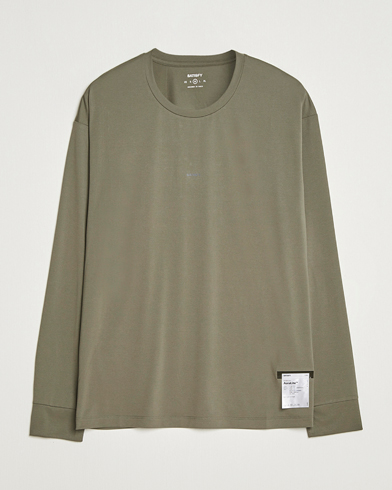 Heren | Satisfy | Satisfy AuraLite Long Sleeve T-Shirt Dusty Olive