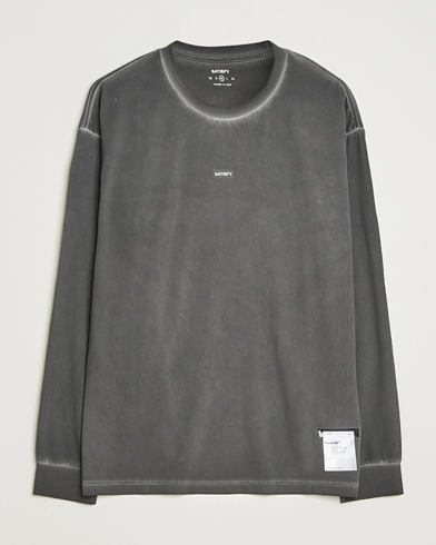 Heren | Satisfy | Satisfy AuraLite Long Sleeve T-Shirt Pigment Black