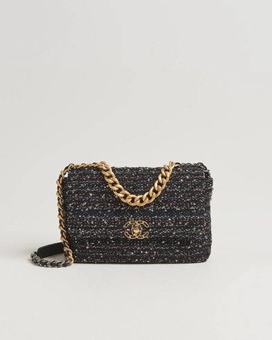 Heren | Chanel Pre-Owned | Chanel Pre-Owned Chanel 19 Sequins Large Handbag Black