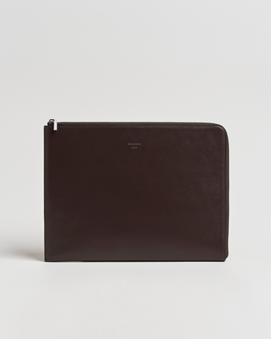 Heren | Tiger of Sweden | Tiger of Sweden Vitama Leather Portfolio Dark Brown