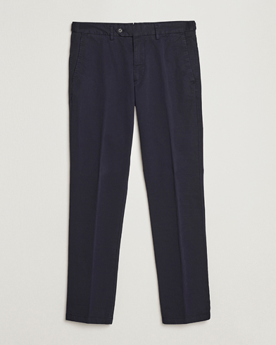 Heren | Oscar Jacobson | Oscar Jacobson Danwick Cotton Trousers Navy