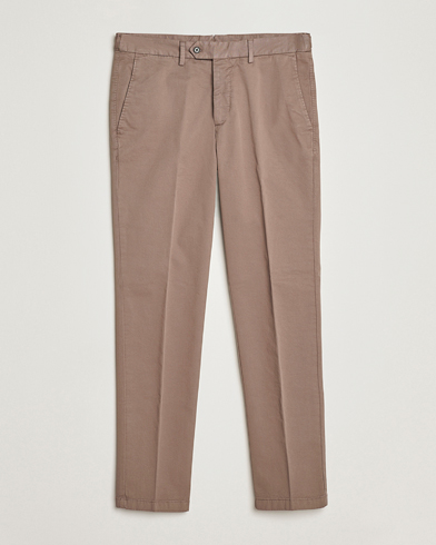 Heren | Oscar Jacobson | Oscar Jacobson Danwick Cotton Trousers Light Brown