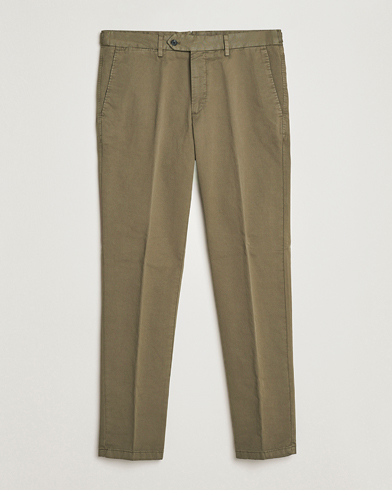 Heren | Oscar Jacobson | Oscar Jacobson Danwick Cotton Trousers Olive