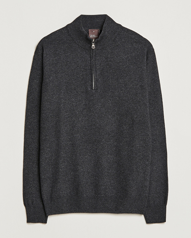 Heren | Oscar Jacobson | Oscar Jacobson Patton Wool Half-Zip Grey