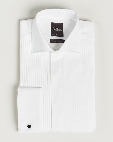 Heren | Oscar Jacobson | Oscar Jacobson Reg Fit Cut Away Tuxedo Double Cuff White