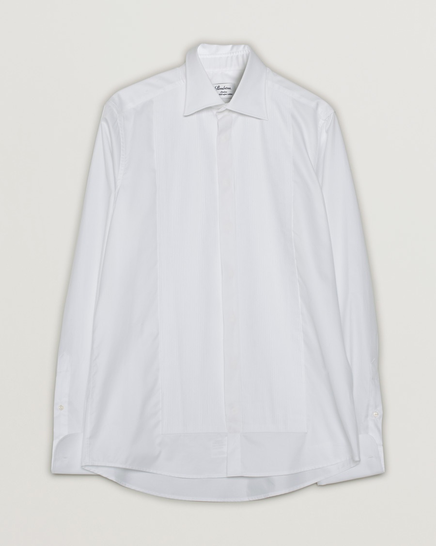 Heren | Pre-owned | Stenströms Slimline Smoking Shirt White