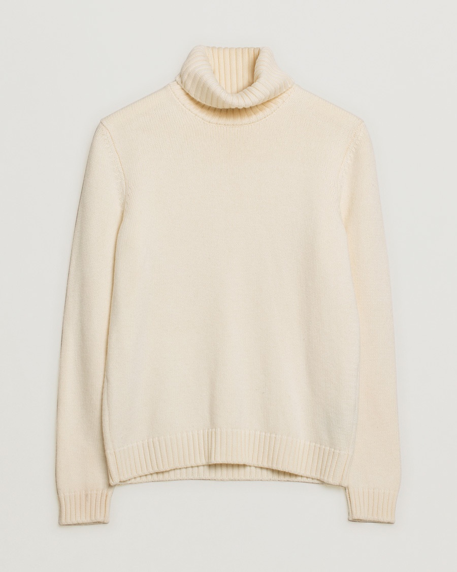 Heren | Pre-owned | Zanone Virgin Merino Wool Rollneck Latte