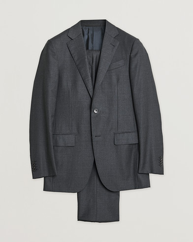 Heren | Pre-owned | Ermenegildo Zegna Wool Suit Grey 44