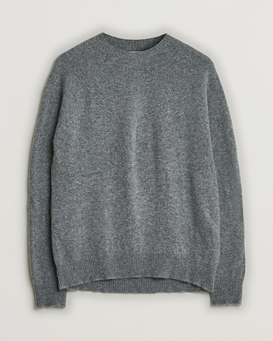 Heren | Pre-owned | Jil Sander Cashmere/Merino Round Neck Sweater Grey Melange