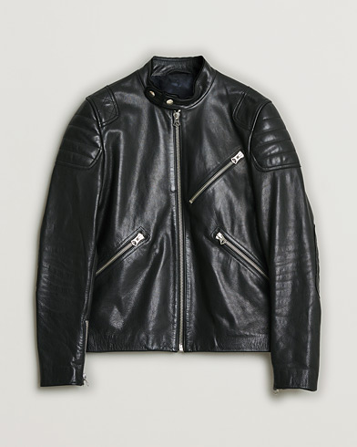 Heren | Pre-owned | Acne Studios Oliver Leather Jacket Black 48