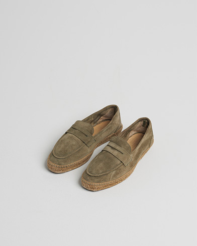 Heren | Pre-owned | Castañer Nacho Casual Suede Loafers Verde Bosque